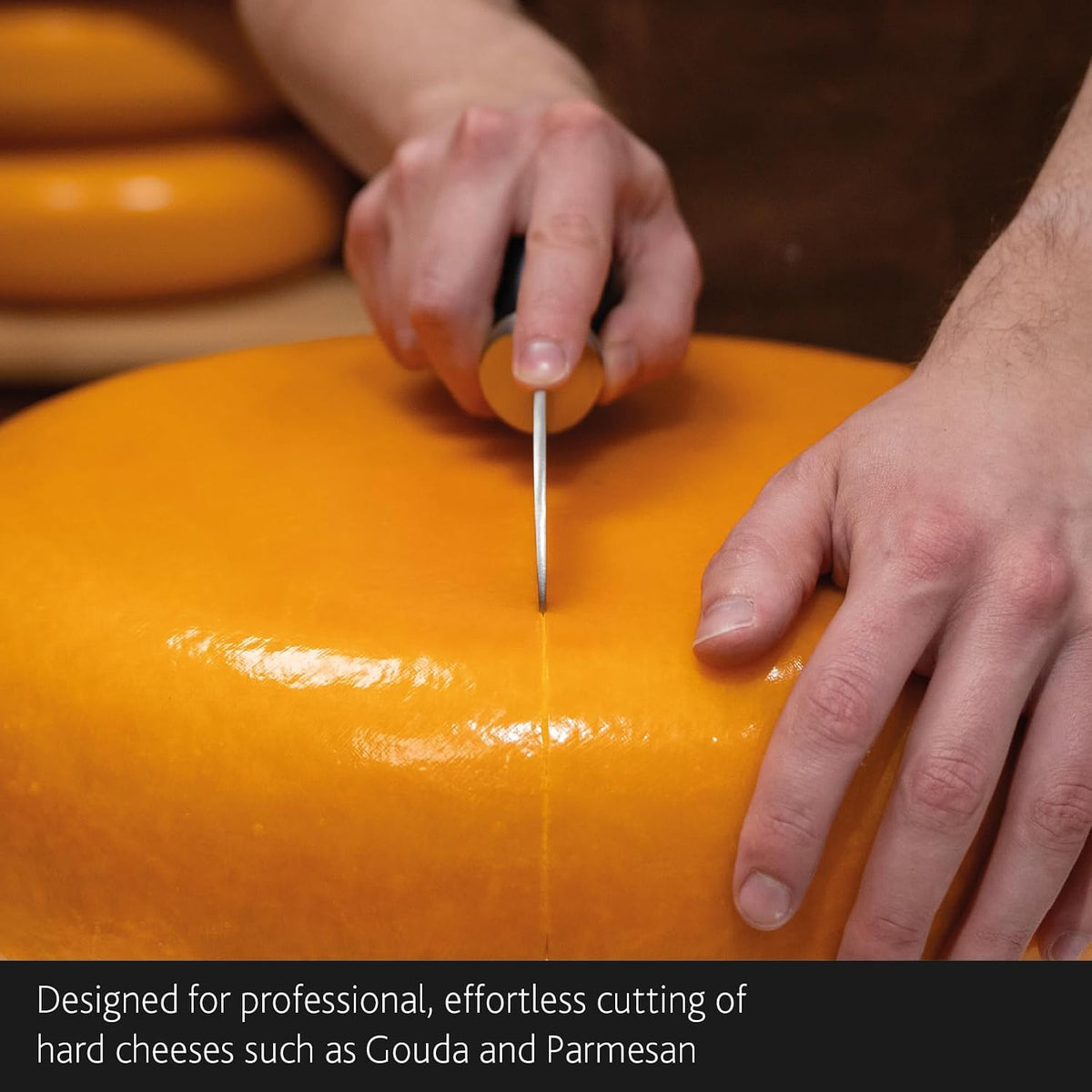 Cheese Scoring Knife Pro 90mm - Premium Quality - German Steel - 1896 Collection - for Hard Cheese Like Parmesan or Gouda - 1896 Collection