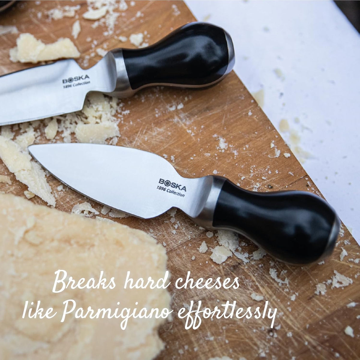 Cheese Scoring Knife Pro 90mm - Premium Quality - German Steel - 1896 Collection - for Hard Cheese Like Parmesan or Gouda - 1896 Collection
