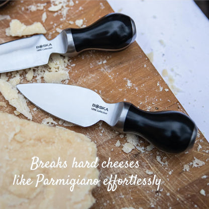 Cheese Scoring Knife Pro 90mm - Premium Quality - German Steel - 1896 Collection - for Hard Cheese Like Parmesan or Gouda - 1896 Collection