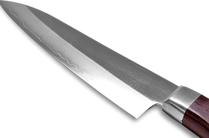 Japanese Petty Knife 8A Stainless Steel Paring Knife Rose Wood Handle 4.7” | Fruit Knife Seki Japan Seki SANBONSUG 120mm
