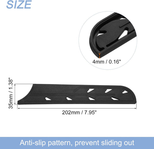 Knife Cover Sleeves Blade Edge Guards for 8" Bread Knife Blade Edge Protector Universal Knife Sheath for Kitchen, Black