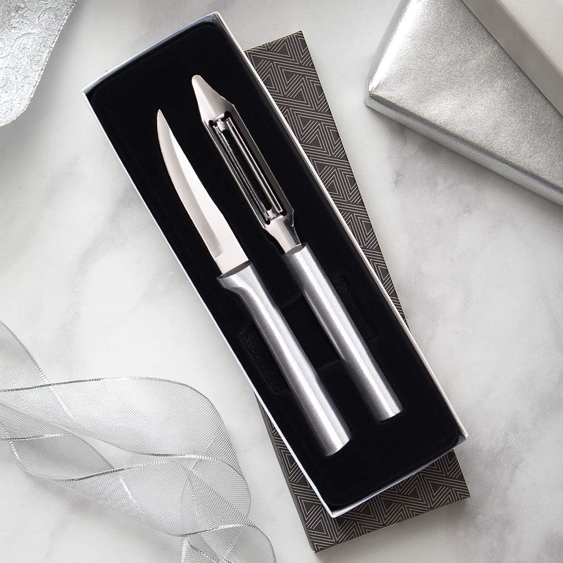 Pare & Peel Gift Set (S46), Silver