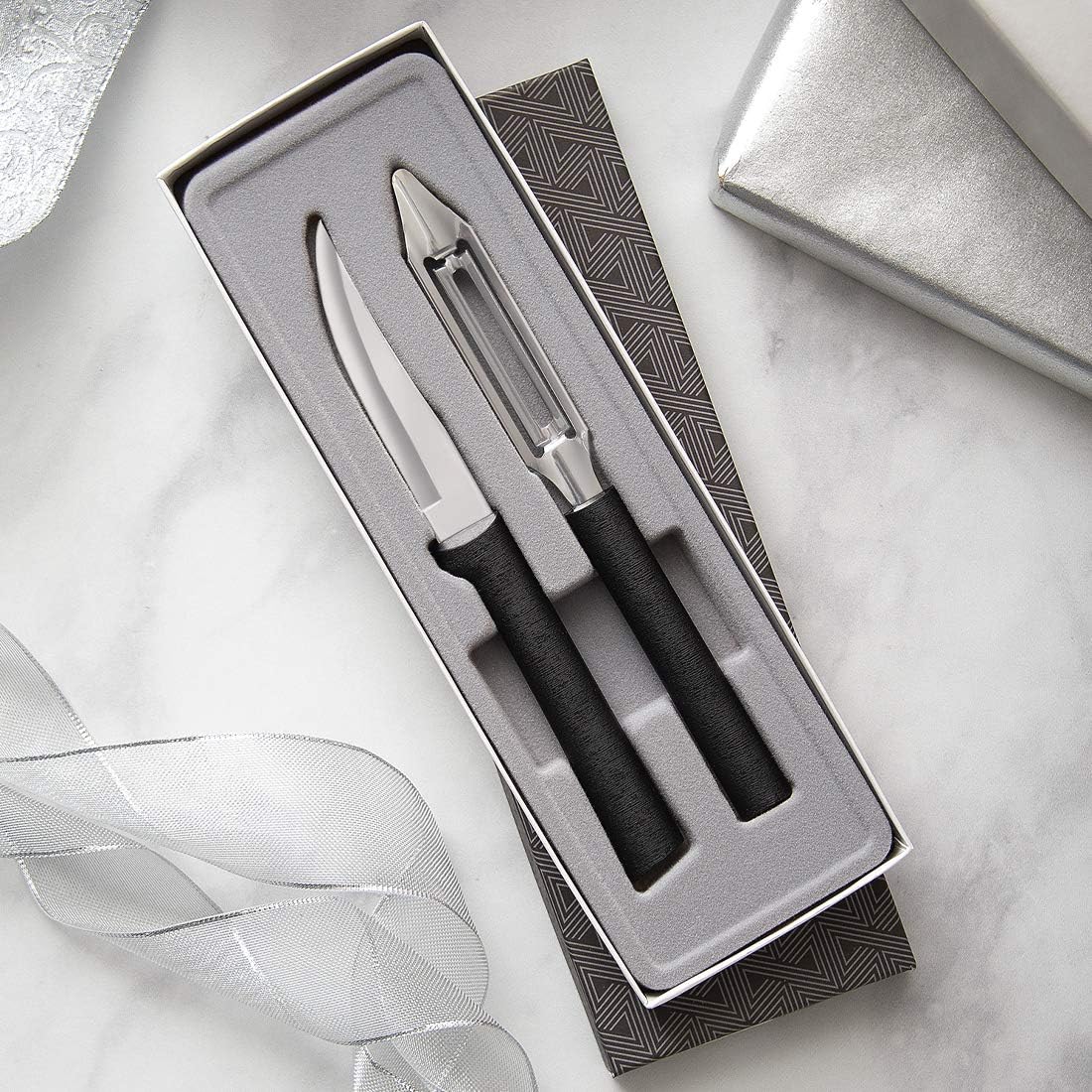 Pare & Peel Gift Set (S46), Silver