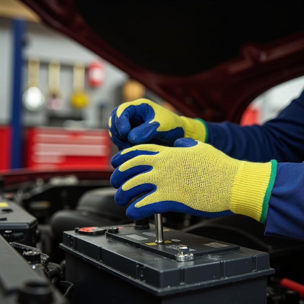 Kevlar Cut-Resistant Work Gloves, ANSI, Large