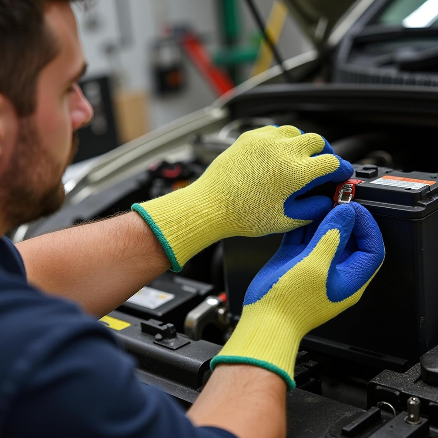 Kevlar Cut-Resistant Work Gloves, ANSI, Large