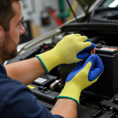 Kevlar Cut-Resistant Work Gloves, ANSI, Large