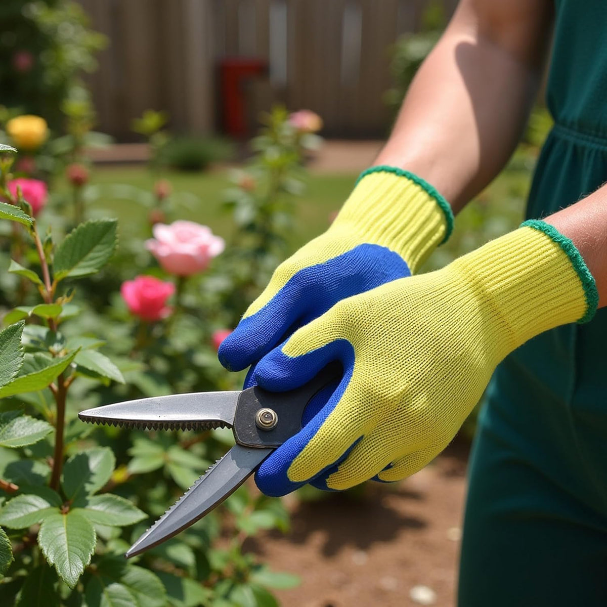 Kevlar Cut-Resistant Work Gloves, ANSI, Large