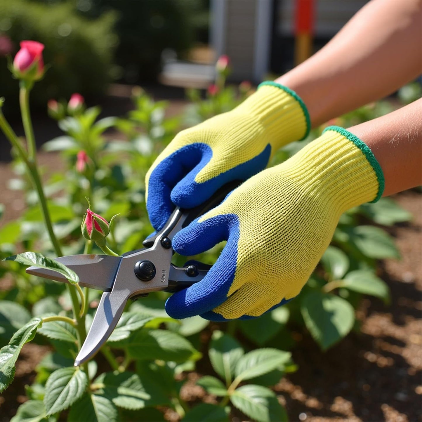 Kevlar Cut-Resistant Work Gloves, ANSI, Large