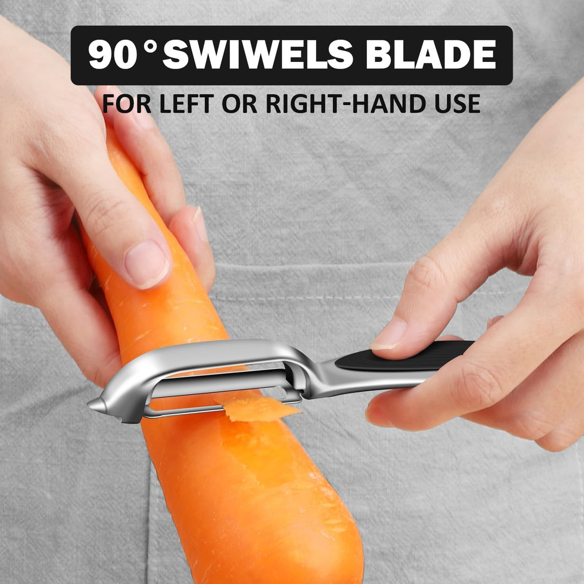Vegetable Peeler for Kitchen, Potato Peelers for Fruit Straight Blade, Durable Non-Slip Handle, Set of 2