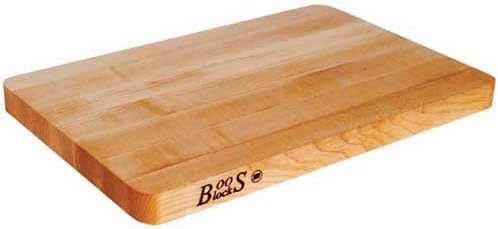 Chop-N-Slice Series Rectangular Maple Cutting Board, 16" x 10" x 1", 4.5 lb – Reversible Edge-Grain Butcher Block, Made in the USA