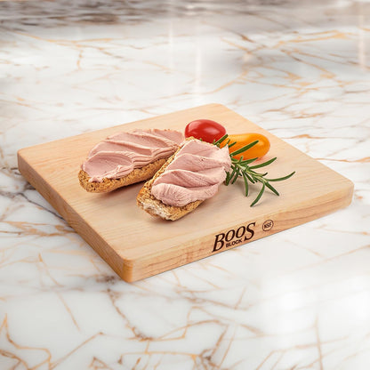 Chop-N-Slice Series Rectangular Maple Cutting Board, 16" x 10" x 1", 4.5 lb – Reversible Edge-Grain Butcher Block, Made in the USA