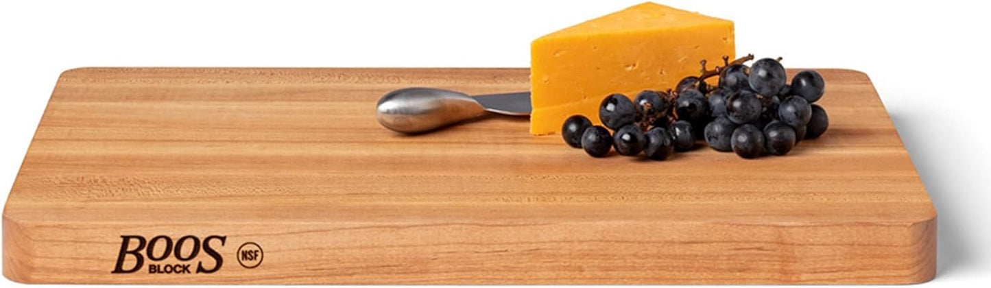 Chop-N-Slice Series Rectangular Maple Cutting Board, 16" x 10" x 1", 4.5 lb – Reversible Edge-Grain Butcher Block, Made in the USA