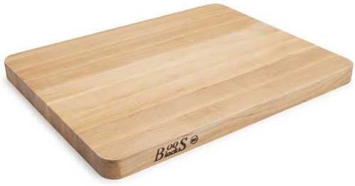 Chop-N-Slice Series Rectangular Maple Cutting Board, 16" x 10" x 1", 4.5 lb – Reversible Edge-Grain Butcher Block, Made in the USA