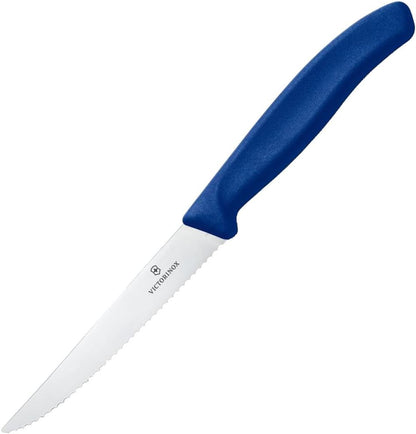 Steak Knife Swiss Classic Pointed tip 20cm in Blue, Stainless Steel, 30 x 5 x 5 cm