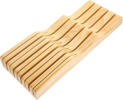 Knives Storage Block Home Knives Storage Rack Wooden Knife Storage Drawer Organizer Easy to Clean