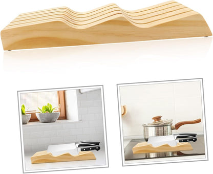 Knives Storage Block Home Knives Storage Rack Wooden Knife Storage Drawer Organizer Easy to Clean