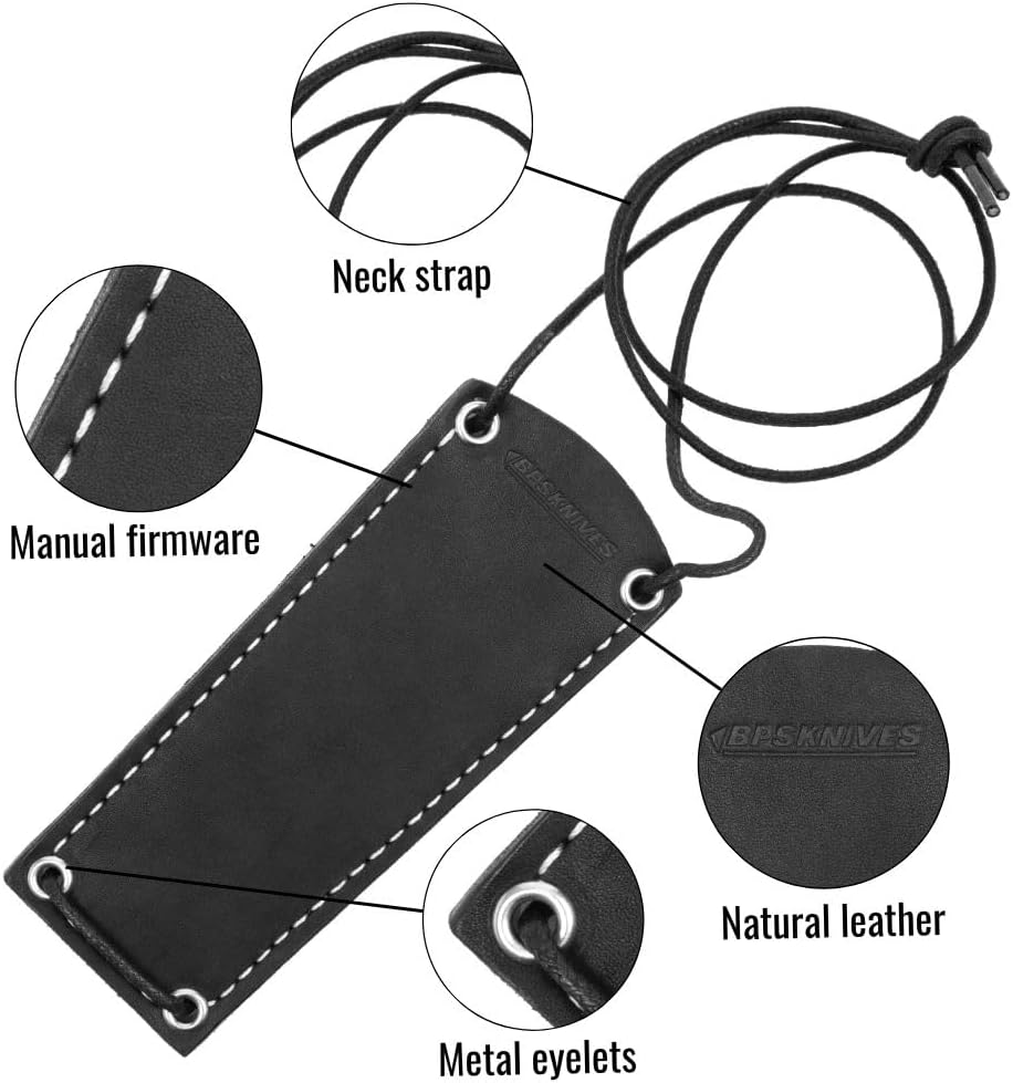 Genuine Leather Sheath for Small Knife - Outdoor Camping - Handmade Leather Case EDC