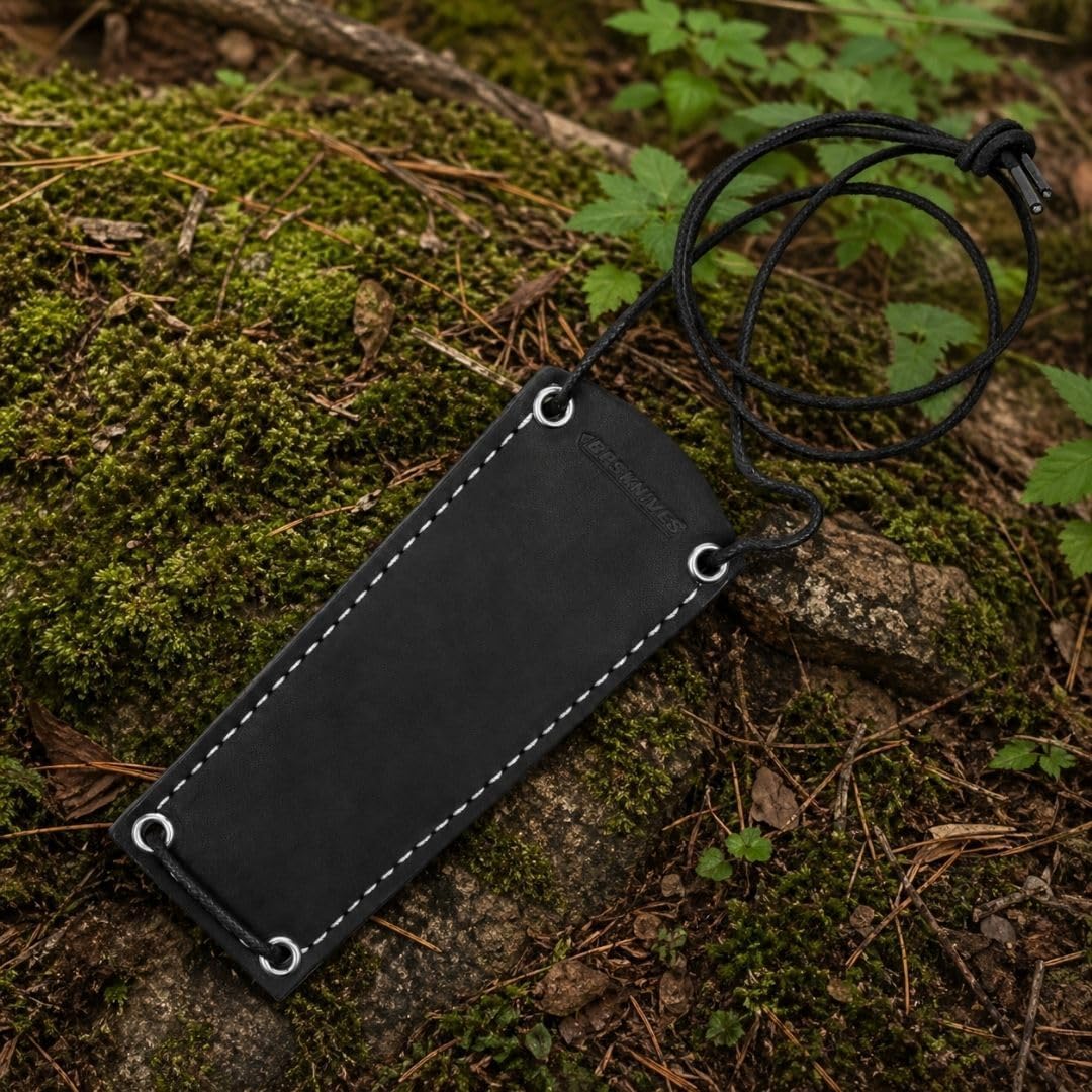 Genuine Leather Sheath for Small Knife - Outdoor Camping - Handmade Leather Case EDC