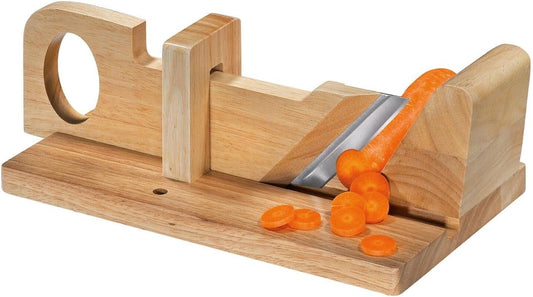 Charcuterie Slicer - 10-Inch, Beige - Onion & Veggie Slicer - Cheese Knife & Handheld Cheese Grater - Potato Cutter