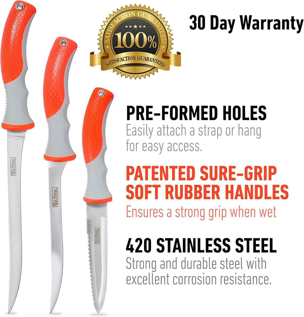 Wild Fish 6-peice Fish Fillet Set, Multipurpose Set Ideal for Cleaning Fish and Many Other Kitchen Tasks