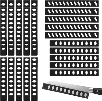20pcs Knife Sheath Safety Knife Cover Sleeves Kitchen Universal Blade Covers Knives Edge Guards Blade Protector for Bread Carving Utility Paring Knives Safe Storage 6.5'' 7.3'' 8.1'' 8.3''