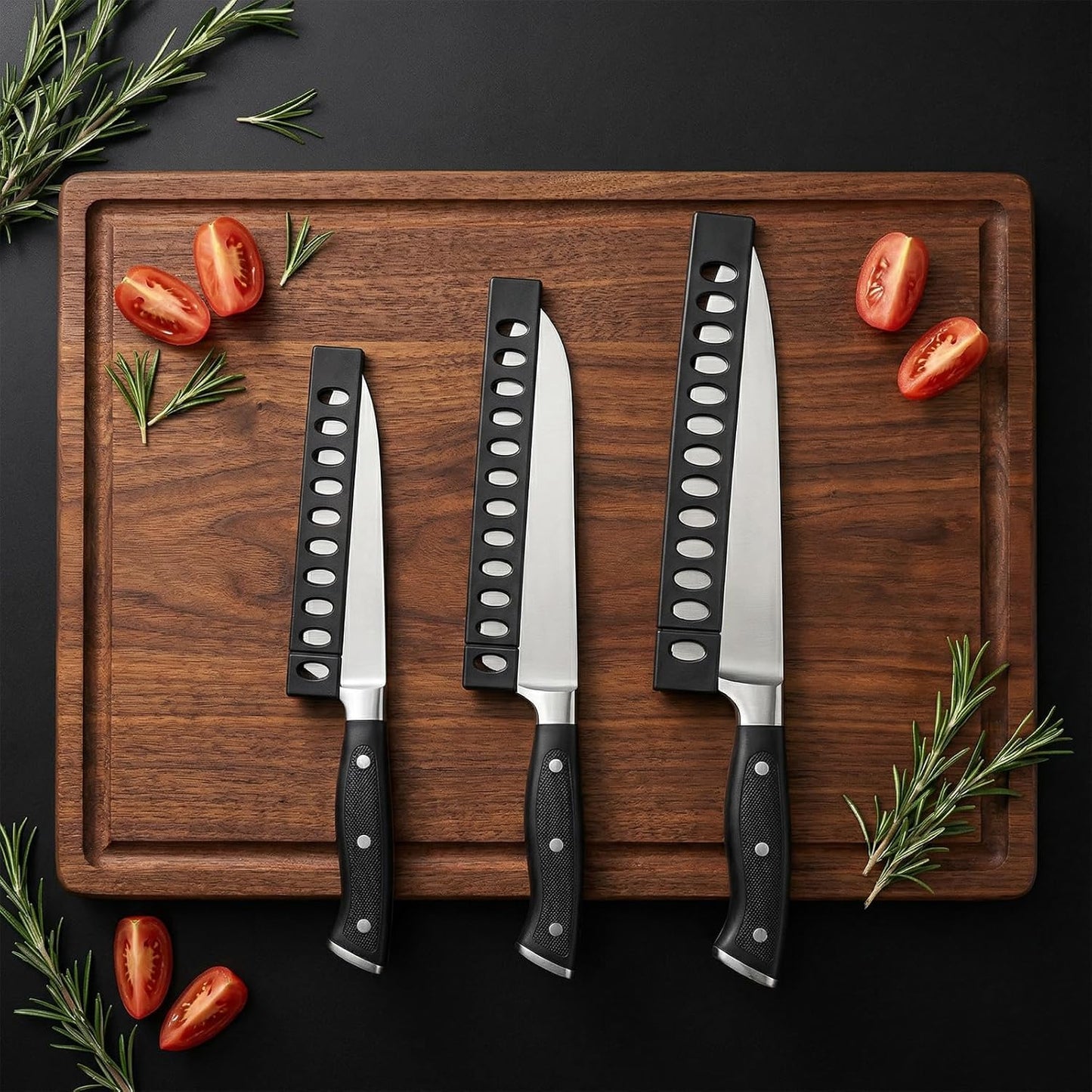 20pcs Knife Sheath Safety Knife Cover Sleeves Kitchen Universal Blade Covers Knives Edge Guards Blade Protector for Bread Carving Utility Paring Knives Safe Storage 6.5'' 7.3'' 8.1'' 8.3''