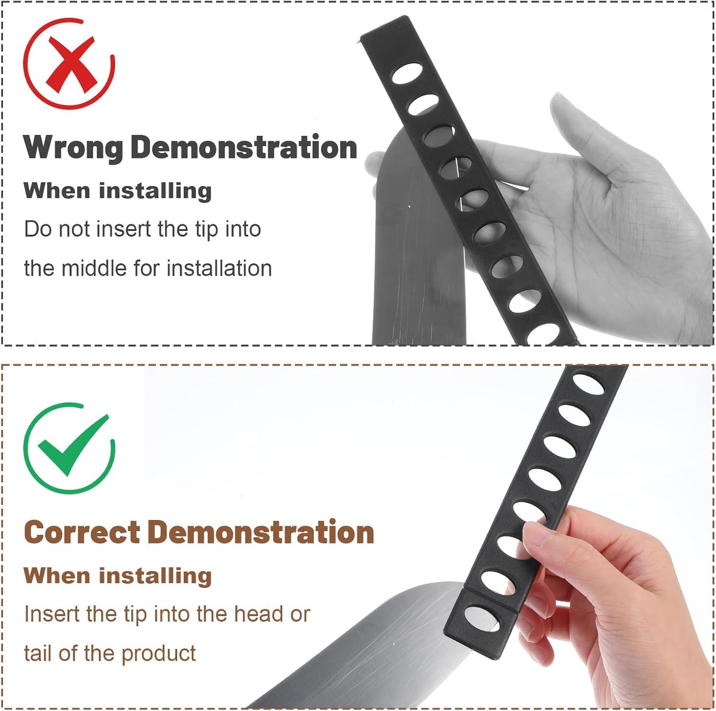 20pcs Knife Sheath Safety Knife Cover Sleeves Kitchen Universal Blade Covers Knives Edge Guards Blade Protector for Bread Carving Utility Paring Knives Safe Storage 6.5'' 7.3'' 8.1'' 8.3''