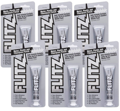 Metal Polish Paste - 1.76oz USA-Made Silver Polish for Solid Chrome, Stainless Steel, & Aluminum - Non-Abrasive for Light Oxidation - Requires Manual Buffing - Not for Plated/Coated Surfaces (1 Pack)