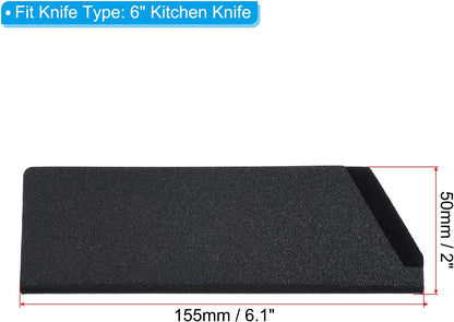 ABS Knife Cover Sleeves for 8" Chef Knife, Knives Edge Guard Blade Protector Universal Knife Sheath for Home Kitchen, Black