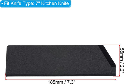 ABS Knife Cover Sleeves for 8" Chef Knife, Knives Edge Guard Blade Protector Universal Knife Sheath for Home Kitchen, Black