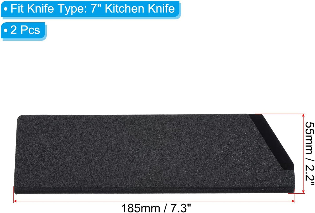 ABS Knife Cover Sleeves for 8" Chef Knife, Knives Edge Guard Blade Protector Universal Knife Sheath for Home Kitchen, Black