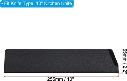 ABS Knife Cover Sleeves for 8" Chef Knife, Knives Edge Guard Blade Protector Universal Knife Sheath for Home Kitchen, Black