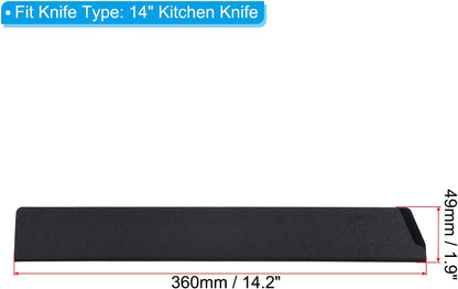 ABS Knife Cover Sleeves for 8" Chef Knife, Knives Edge Guard Blade Protector Universal Knife Sheath for Home Kitchen, Black