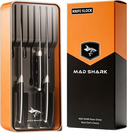 2-in-1 Detachable Knife Block & Silverware Organizer | Drawer Knife Holder for 10 Knives, Blade-Safe Slots, Save Counter Space, Kitchen Drawer or Counter Storage, No Knives