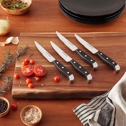 Statement Razor-Sharp Steak Knife Set of 4, German Engineered Informed by 100+ Years of Mastery