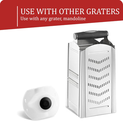 Borner by Reston Lloyd Food Safety Holder for Mandoline Slicers, Cutters & Graters, Protective Finger Guard for Safe Slicing & Grating, Made in Germany, Purple