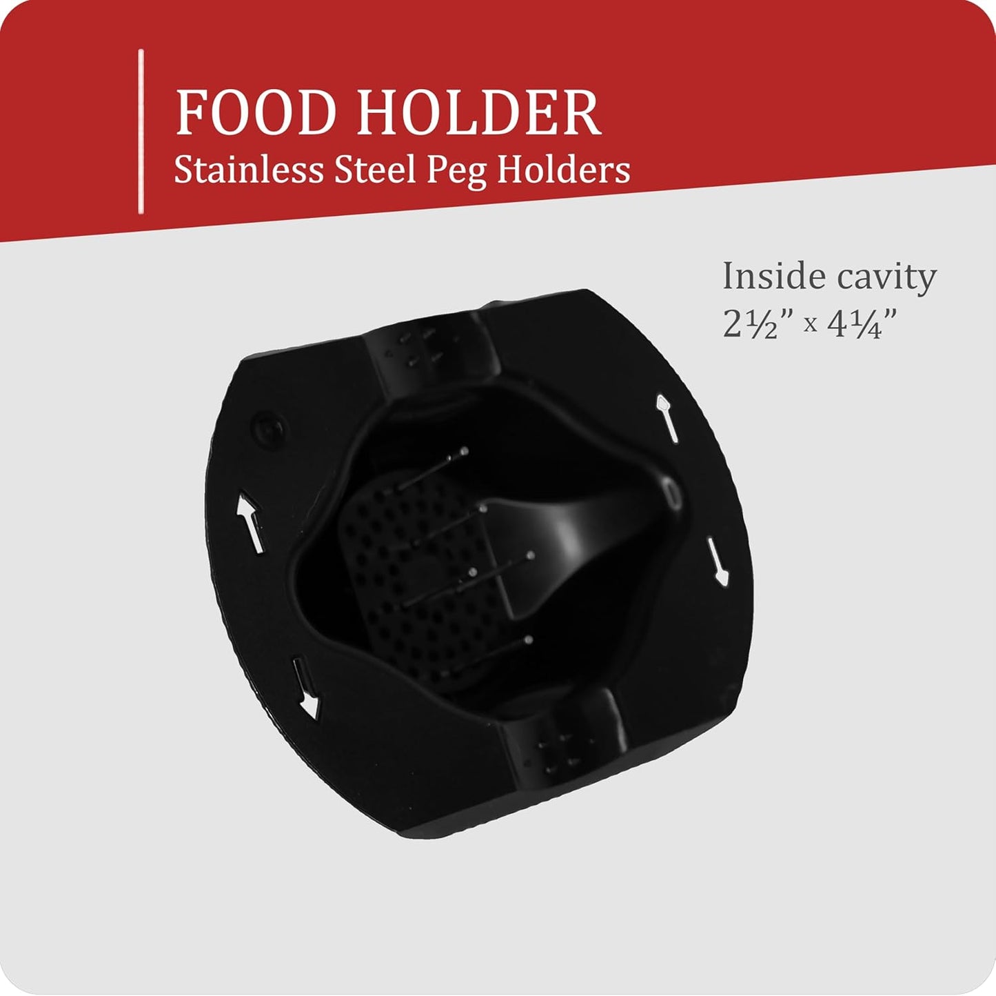 Borner by Reston Lloyd Food Safety Holder for Mandoline Slicers, Cutters & Graters, Protective Finger Guard for Safe Slicing & Grating, Made in Germany, Purple