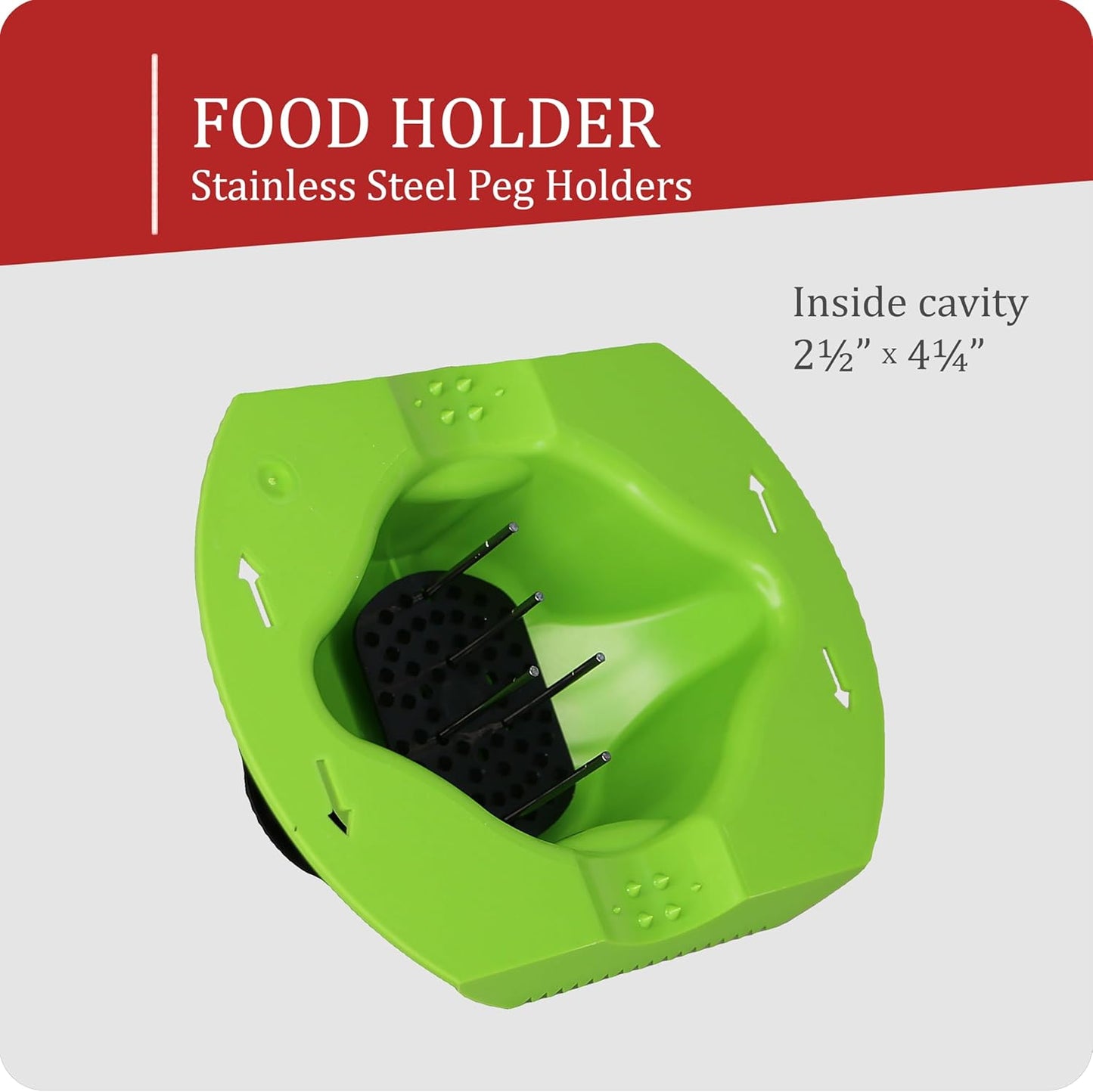 Borner by Reston Lloyd Food Safety Holder for Mandoline Slicers, Cutters & Graters, Protective Finger Guard for Safe Slicing & Grating, Made in Germany, Purple