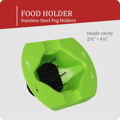 Borner by Reston Lloyd Food Safety Holder for Mandoline Slicers, Cutters & Graters, Protective Finger Guard for Safe Slicing & Grating, Made in Germany, Purple
