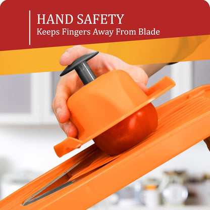 Borner by Reston Lloyd Food Safety Holder for Mandoline Slicers, Cutters & Graters, Protective Finger Guard for Safe Slicing & Grating, Made in Germany, Purple