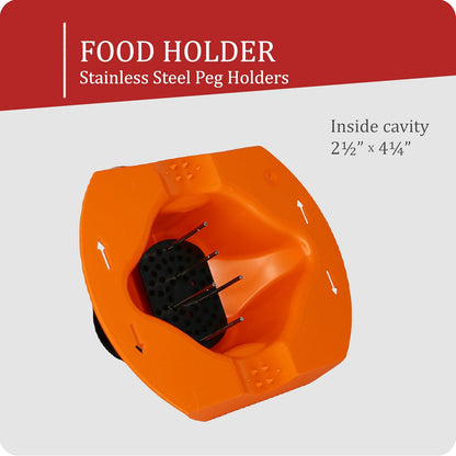 Borner by Reston Lloyd Food Safety Holder for Mandoline Slicers, Cutters & Graters, Protective Finger Guard for Safe Slicing & Grating, Made in Germany, Purple