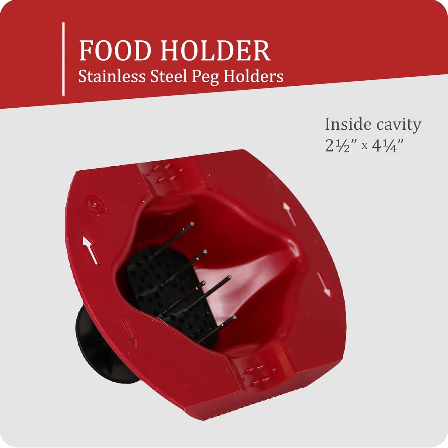 Borner by Reston Lloyd Food Safety Holder for Mandoline Slicers, Cutters & Graters, Protective Finger Guard for Safe Slicing & Grating, Made in Germany, Purple