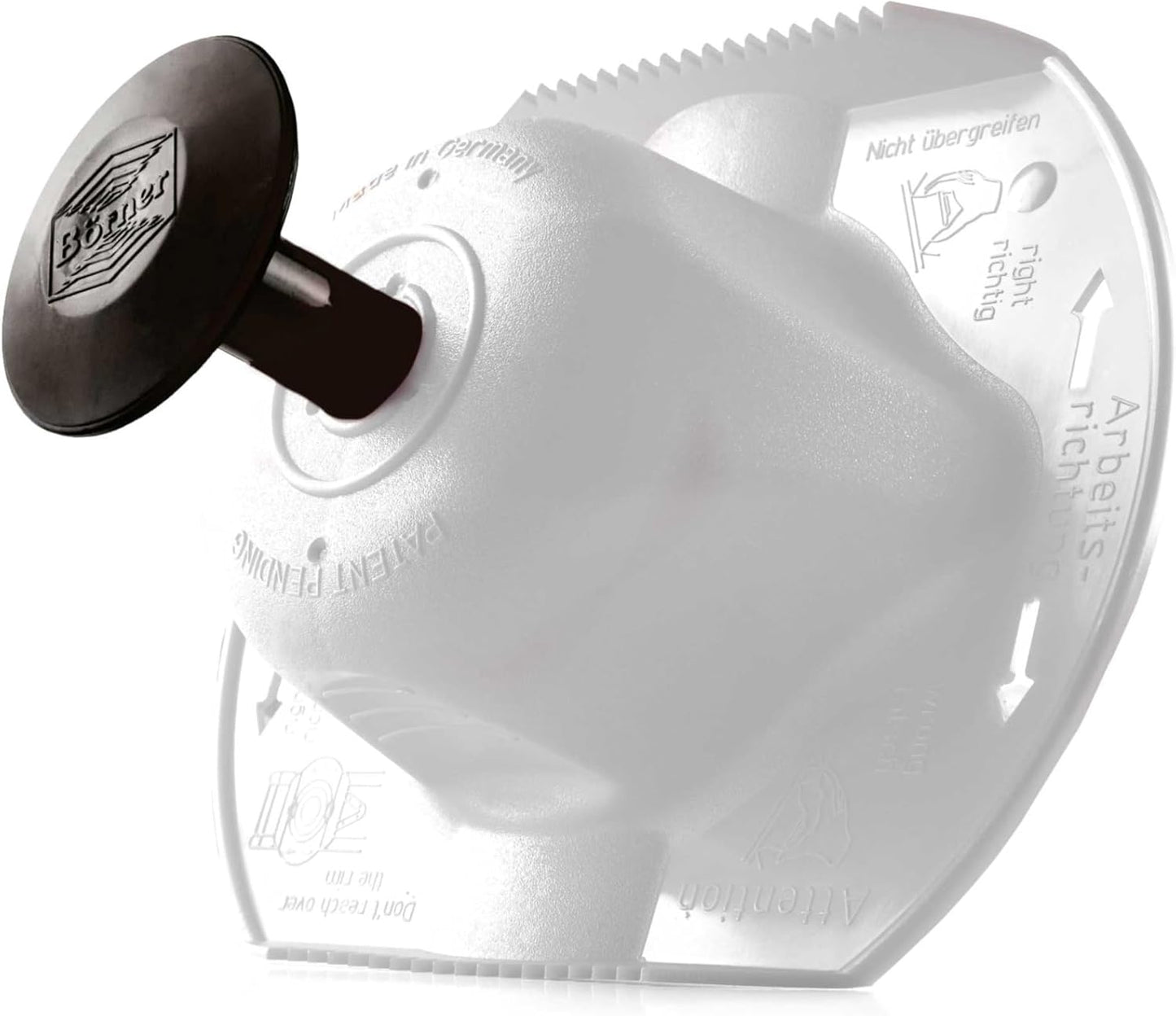 Borner by Reston Lloyd Food Safety Holder for Mandoline Slicers, Cutters & Graters, Protective Finger Guard for Safe Slicing & Grating, Made in Germany, Purple