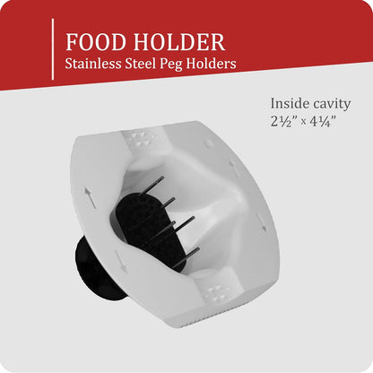 Borner by Reston Lloyd Food Safety Holder for Mandoline Slicers, Cutters & Graters, Protective Finger Guard for Safe Slicing & Grating, Made in Germany, Purple