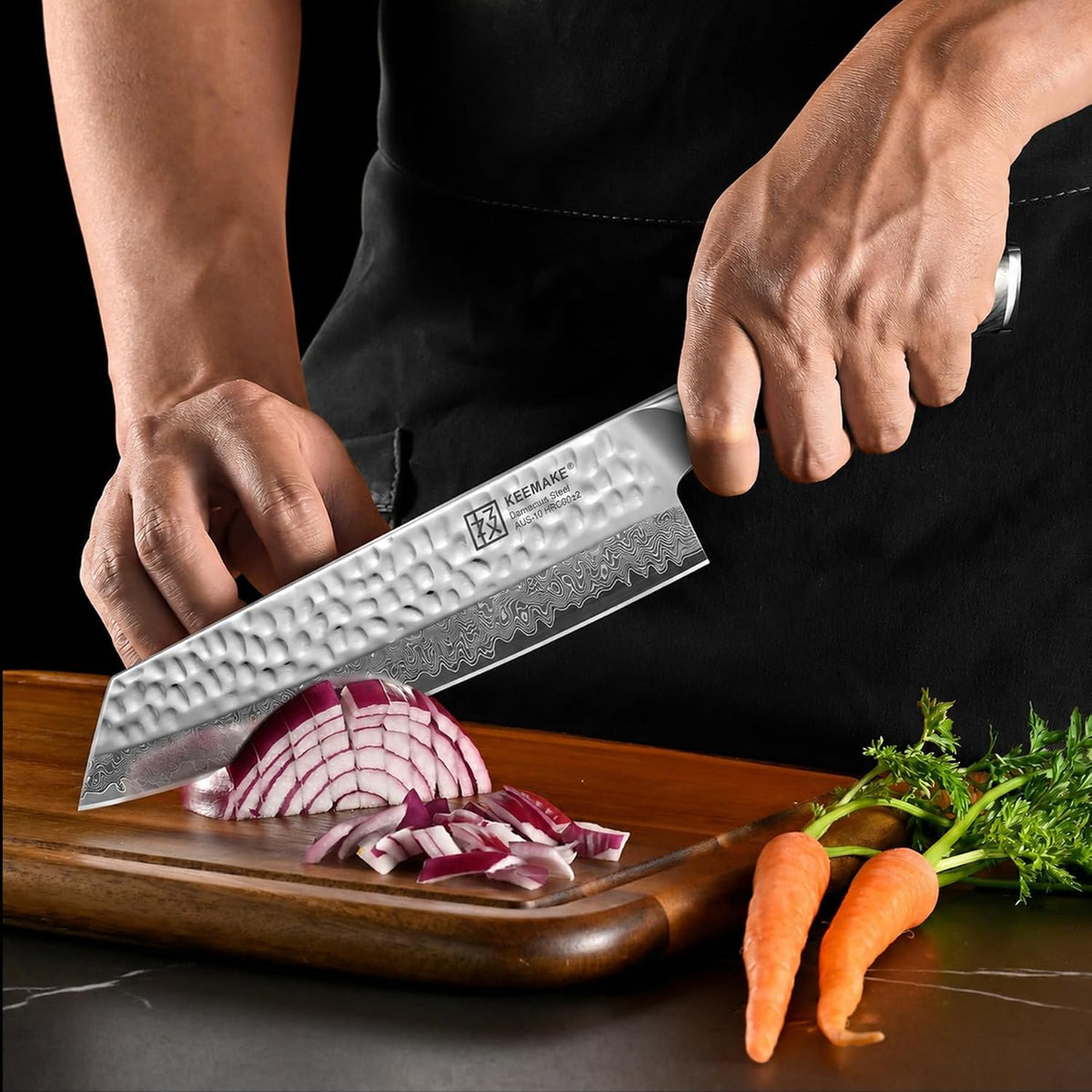 8 Inch Damascus Chef Knife, Japanese Kitchen Knife with VG10 Steel