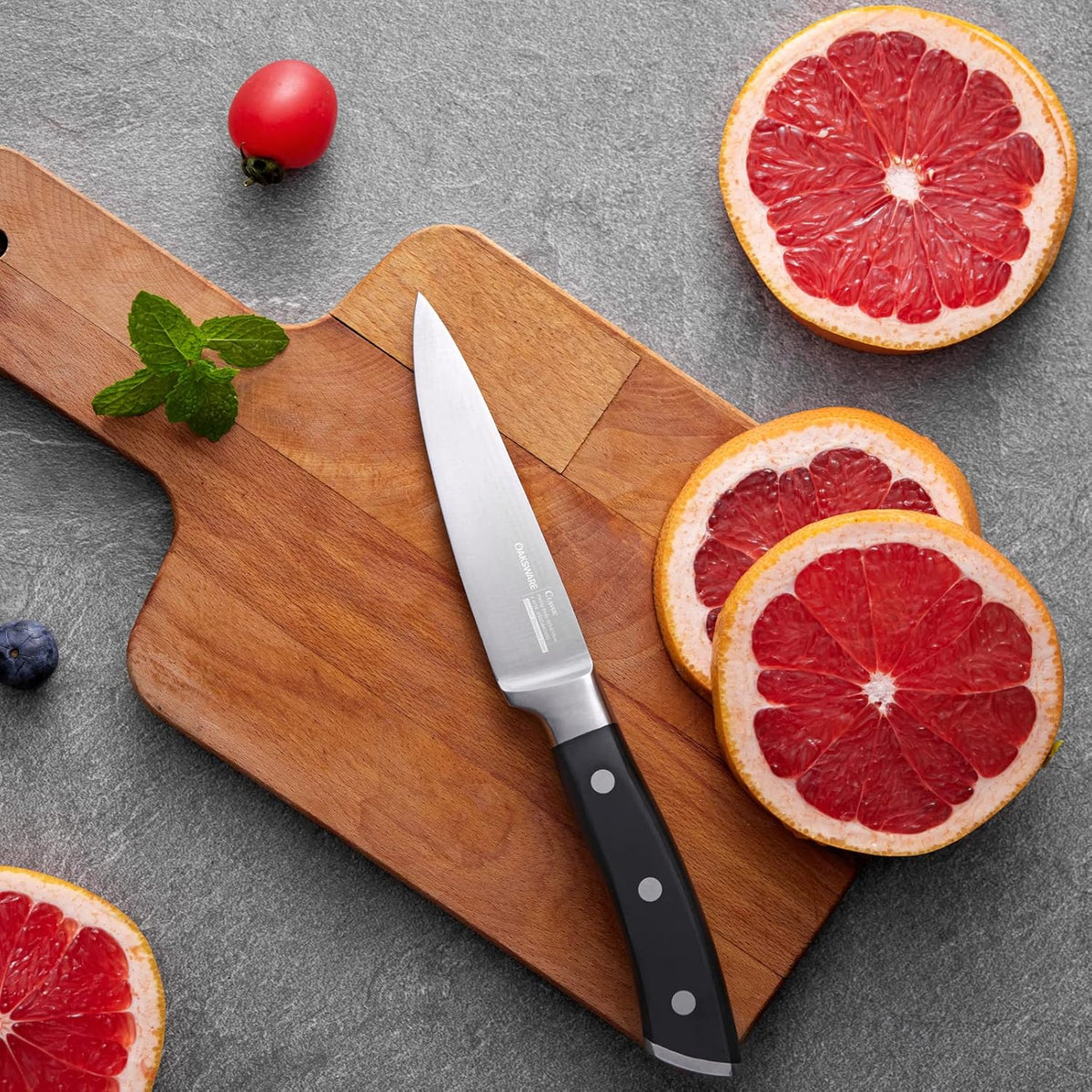 4 Inch Classic Paring Knife, German Steel Small Kitchen Knife | Razor Sharp Utility Prep Knife for Precision Peeling & Detail Cutting, Slicing & Dicing Fruits & Veggies, Ergonomic Full Tang