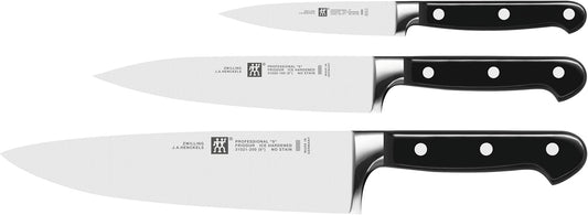 Professional S J.A Henckels 3 Piece Knives Set, Black/Stainless Steel (35602-000-0)