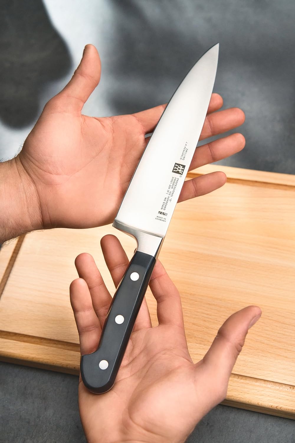 Professional S J.A Henckels 3 Piece Knives Set, Black/Stainless Steel (35602-000-0)