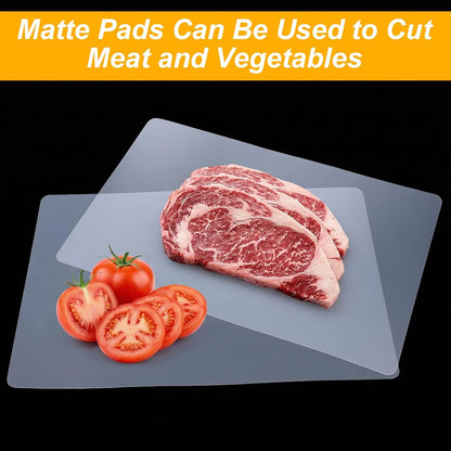 25 Pack Plastic Cutting Board Set, Clear Flexible Cutting Mats for Kitchen, BPA-Free Dishwasher Safe Placemats Table Mats, 17 x 11 Inches