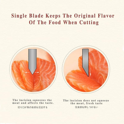 8-inch Japanese Deba Knife Kitchen Knife Cooking Knife Baking Chef Knife Sushi Knife Stainless Steel Professional Heavy Duty Knife for Fish, Ultra Sharp Japanese Carbon Steel Blade, AS SHOW